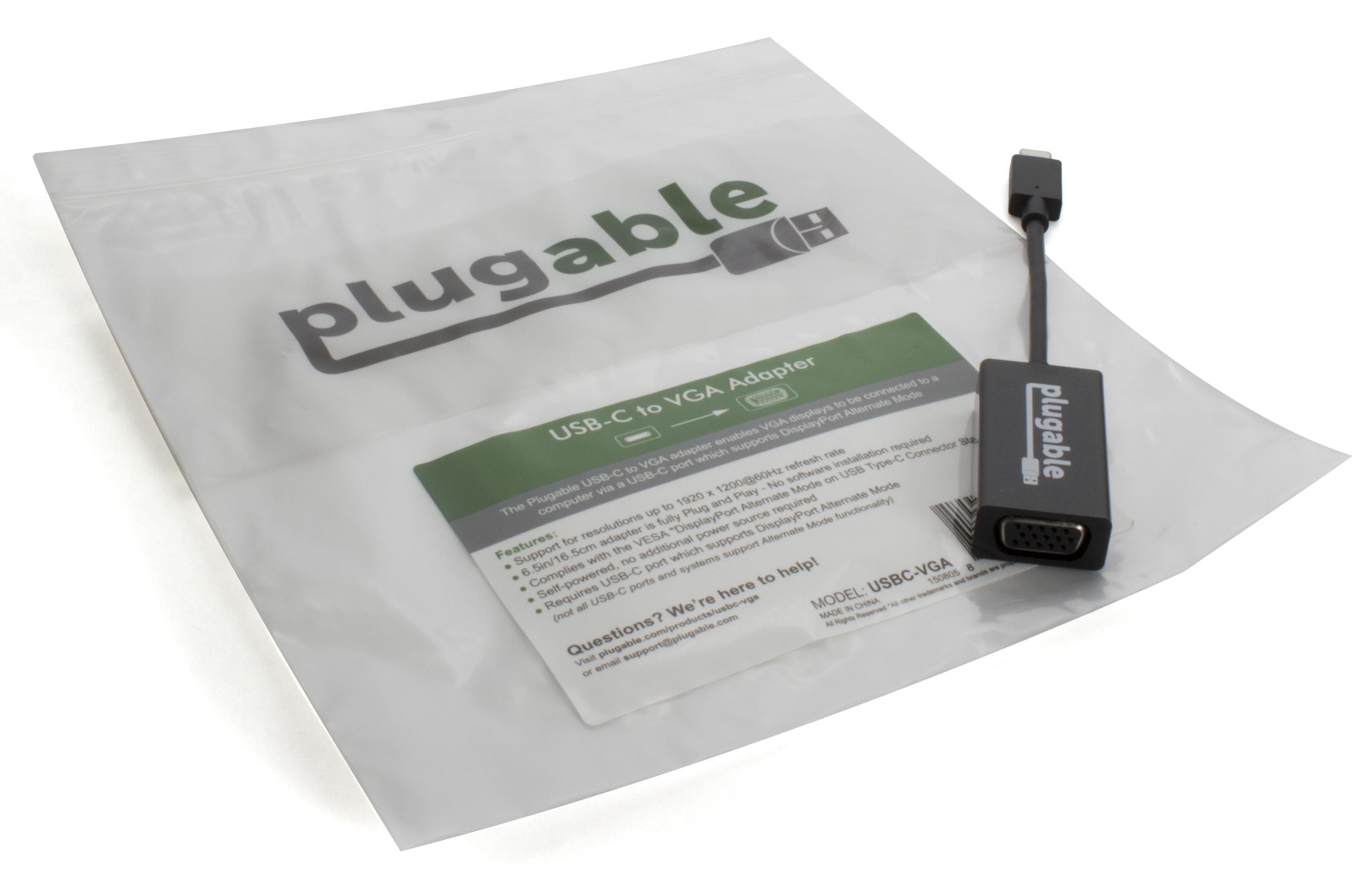 Plugable USB-C to VGA Adapter ~ Plugable Technologies