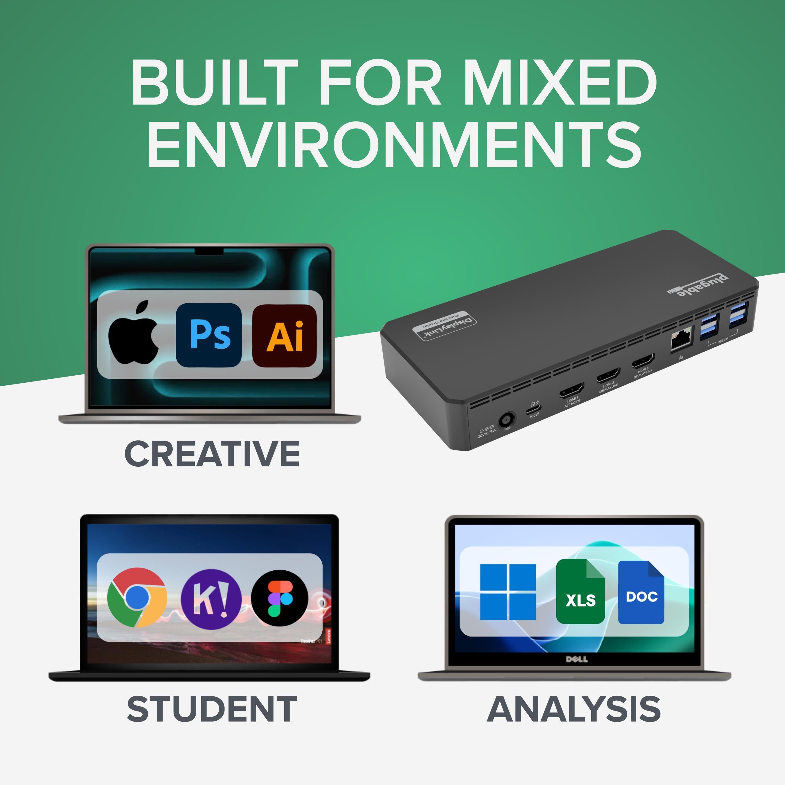 Plugable 14-in-1 USB-C トリプルモニタUD-3900PDH Amazon.co.jp: Plugable 14-in-1 USB-C トリプルモニタ