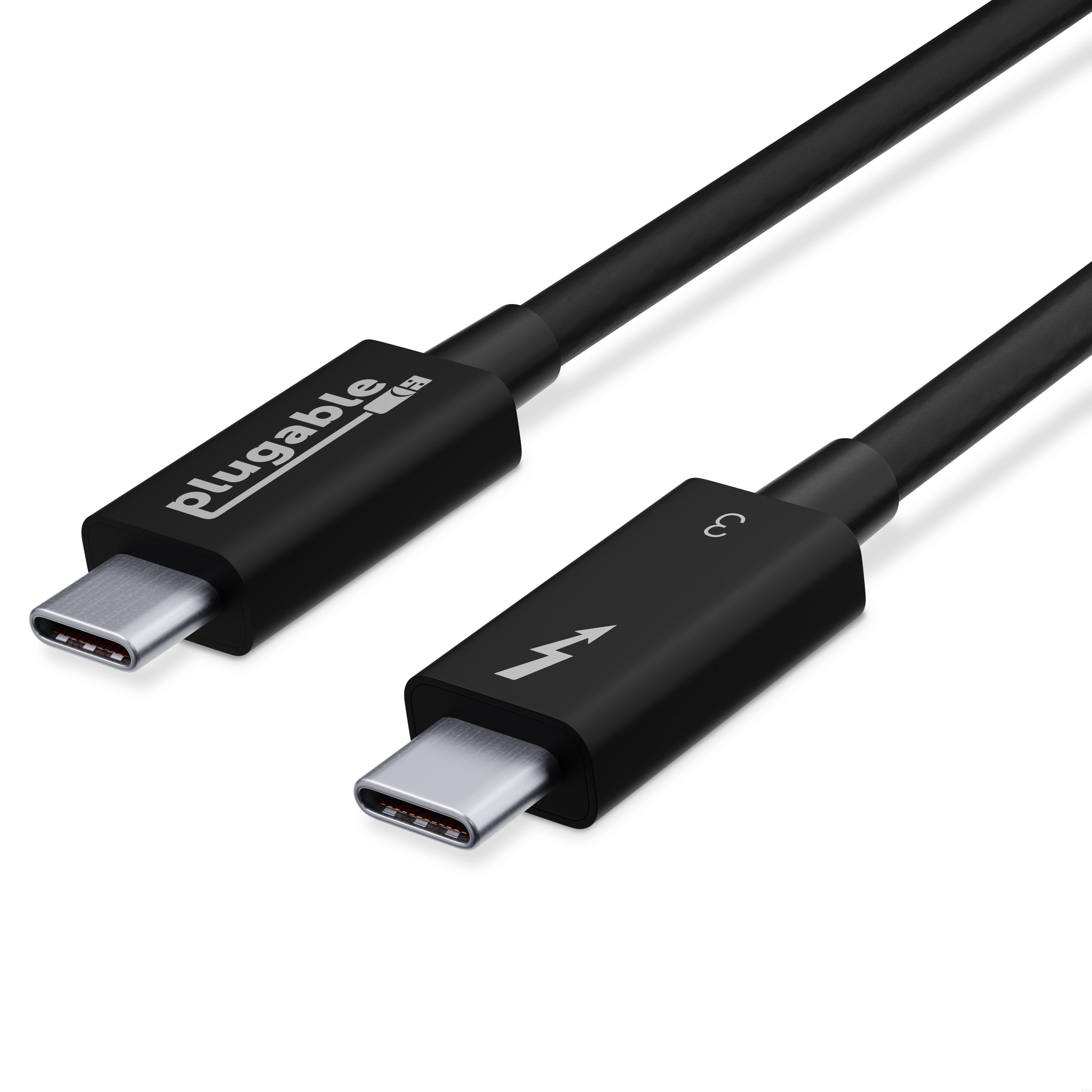 Plugable Thunderbolt 3 Cable (40Gbps, 2.6ft/0.8m)