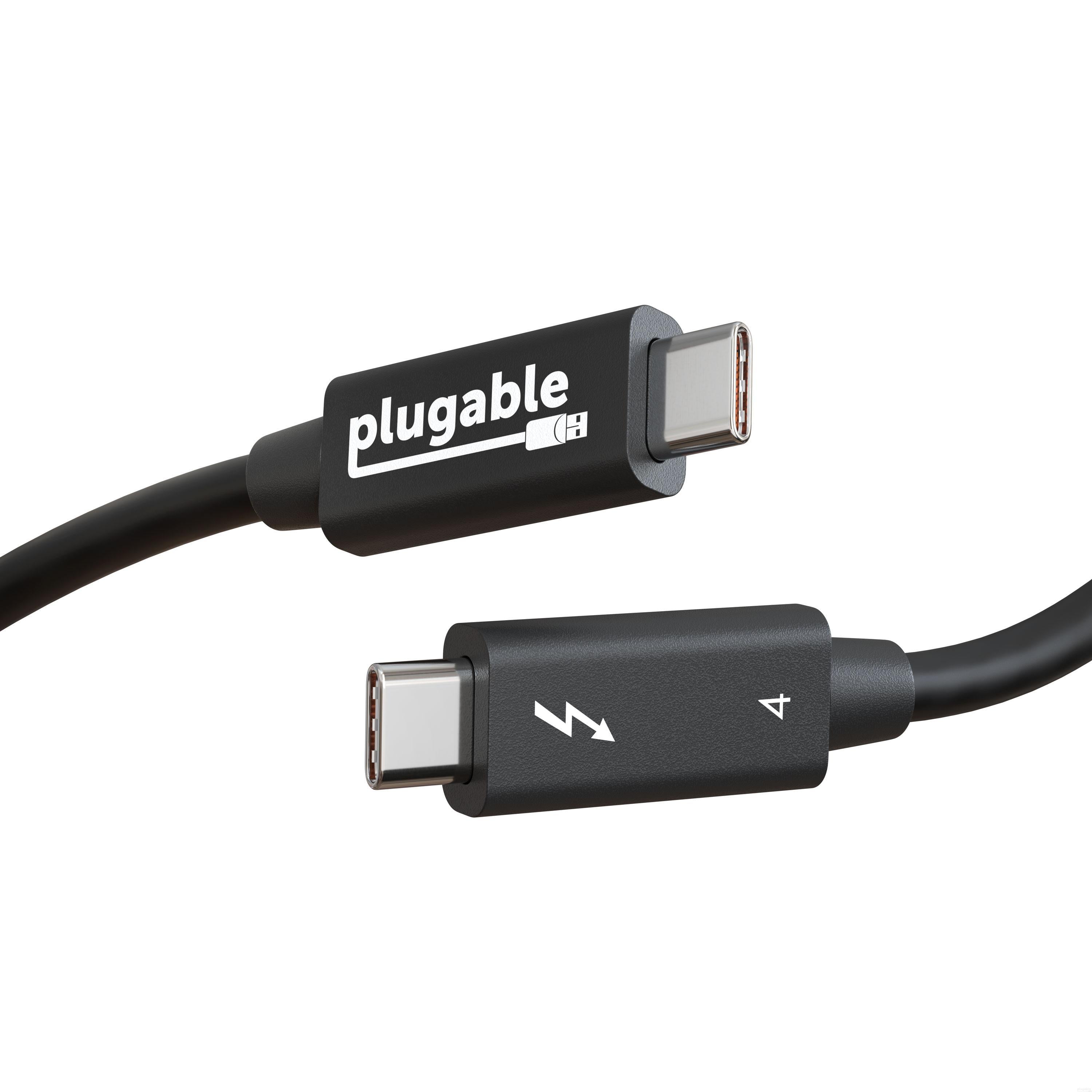 Plugable Thunderbolt 4ケーブル（2m）40Gbps 100W対応